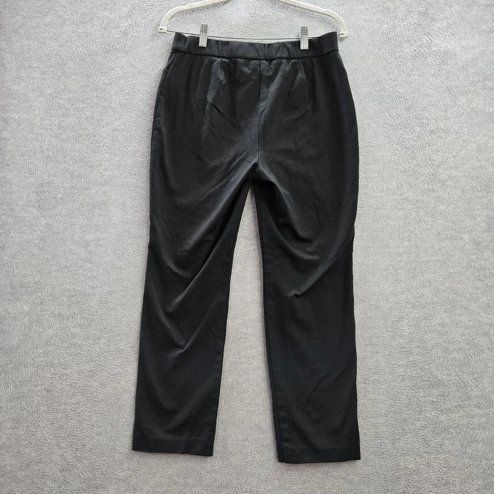 J Jill Women Pants S Petite Black Viscose Nylon‎ Ponte Ankle Slim Leg 29